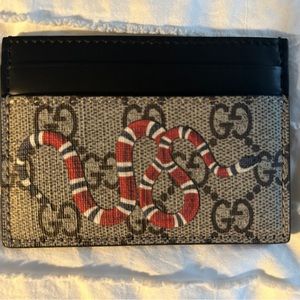 Gucci Kingsnake Card Case Wallet
